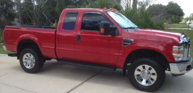 2008 Ford F-350 Super Duty - 2008 Ford F-350 Lariat Supercab 4X4 Diesel - Used - VIN 1FTWX31R88EA48087 - 111,000 Miles - 8 cyl - 4WD - Automatic - Truck - Red - Port Saint Lucie, FL 34986, United States