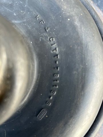 Close-up of p/n from original boot
