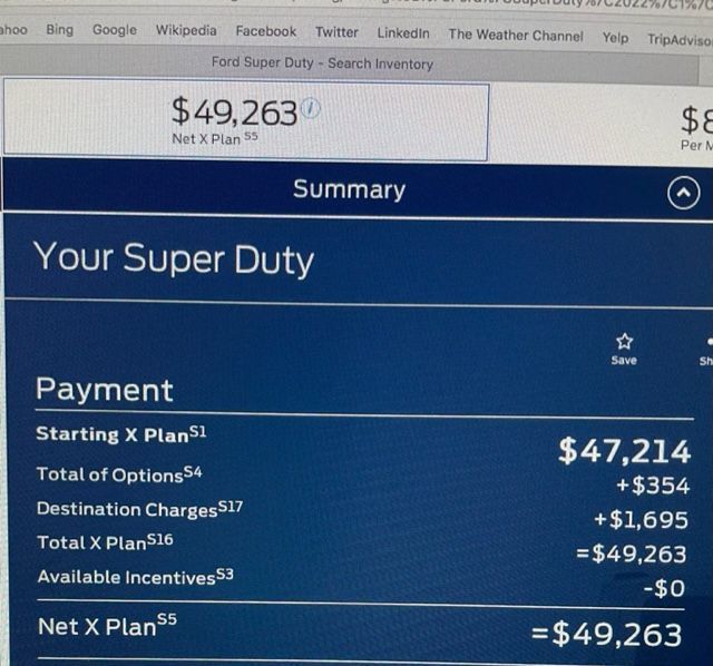 X Plan Pricing ? Ford Truck Enthusiasts Forums