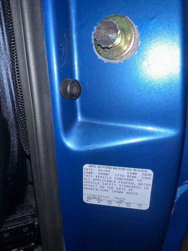 Driver Door Jamb Sticker? Ford Truck Enthusiasts Forums