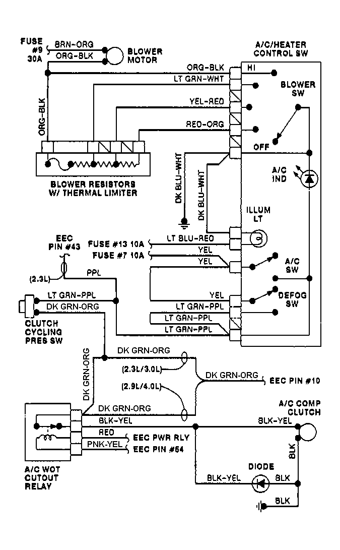 1991 Ford Explorer AC Compressor Clutch not kicking on Ford Truck