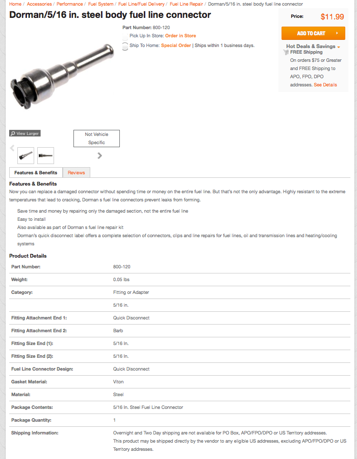 Broken Fuel Filter Quick Connect here's my thoughts Ford Truck Enthusiasts Forums