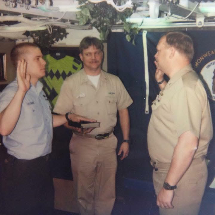 My first reenlistment on the Kentucky. 
