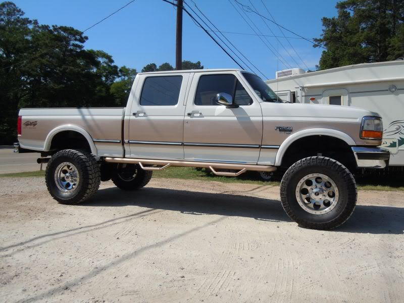 Running boards 1996 ford f350 crew cab truck #5