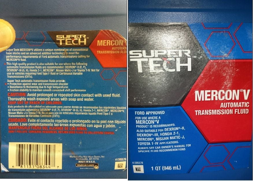 Super Tech MERCON V Automatic Transmission Fluid, 1 Quart