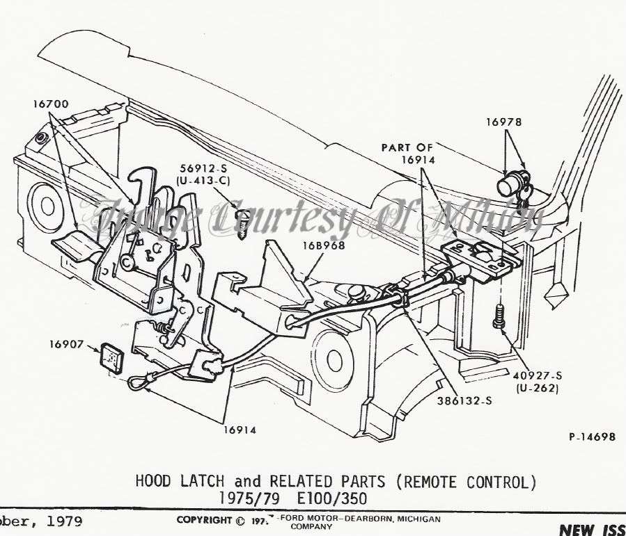 Where to find 1978 ford locking hood release cable Ford Truck