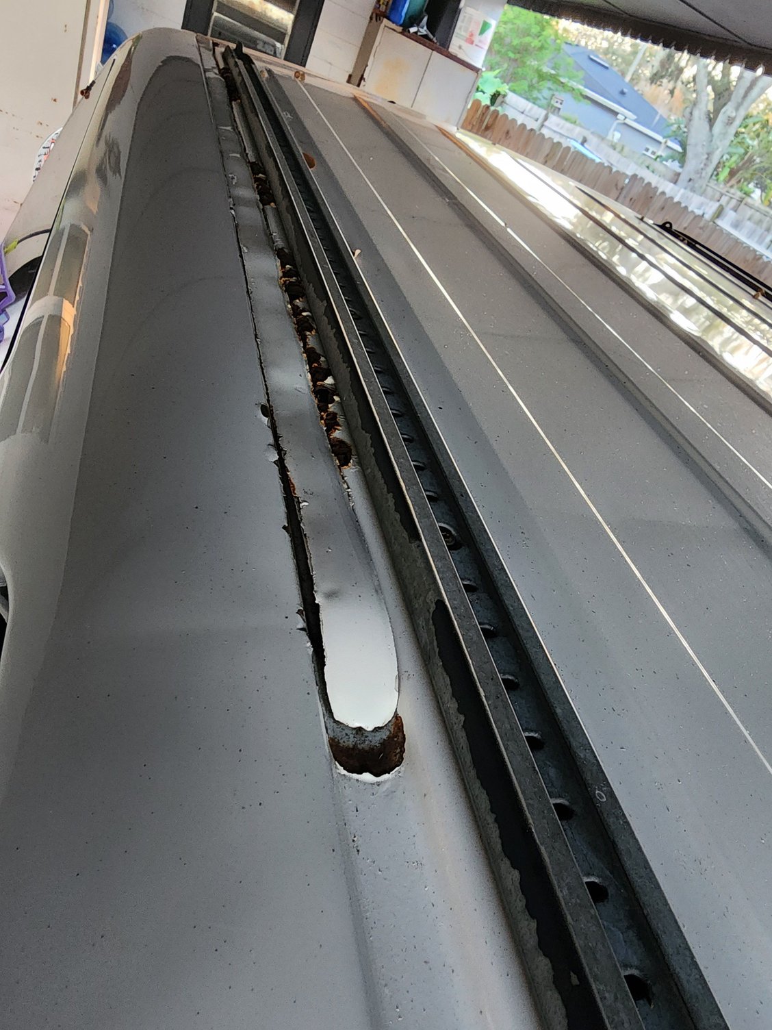 It is on both sides but the passenger side is the worst. 