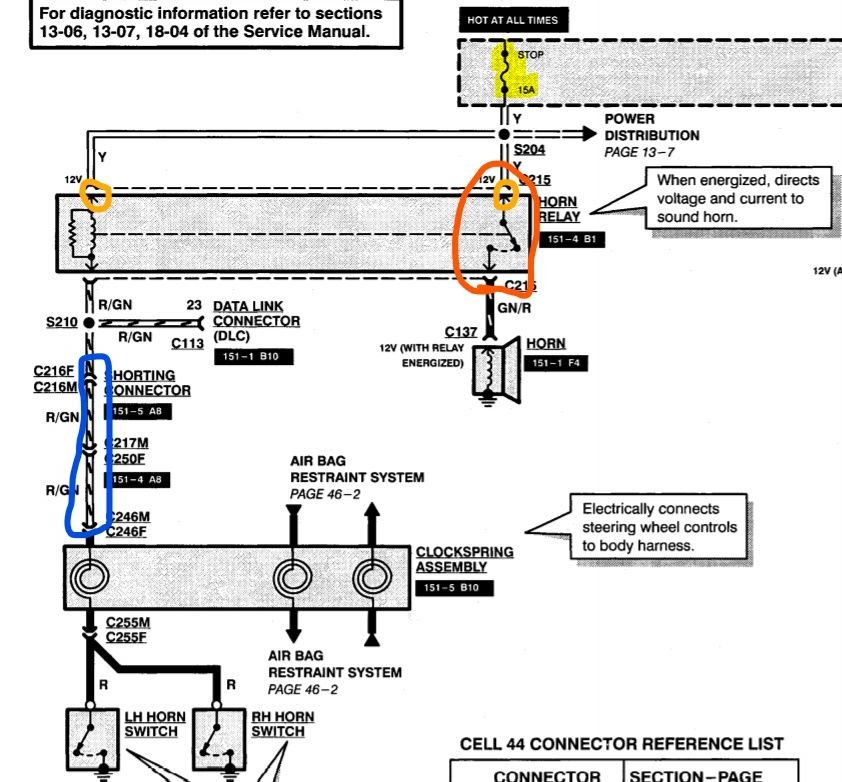 the horn relay doesn't click - Ford Forum - Enthusiast Forums for Ford