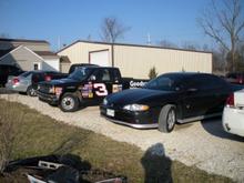 At my dad's shop parked next to a customer's Dale Senior Tribute Truck =D