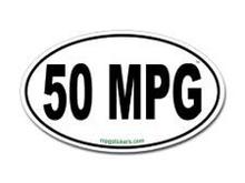 50 mpg euro decal