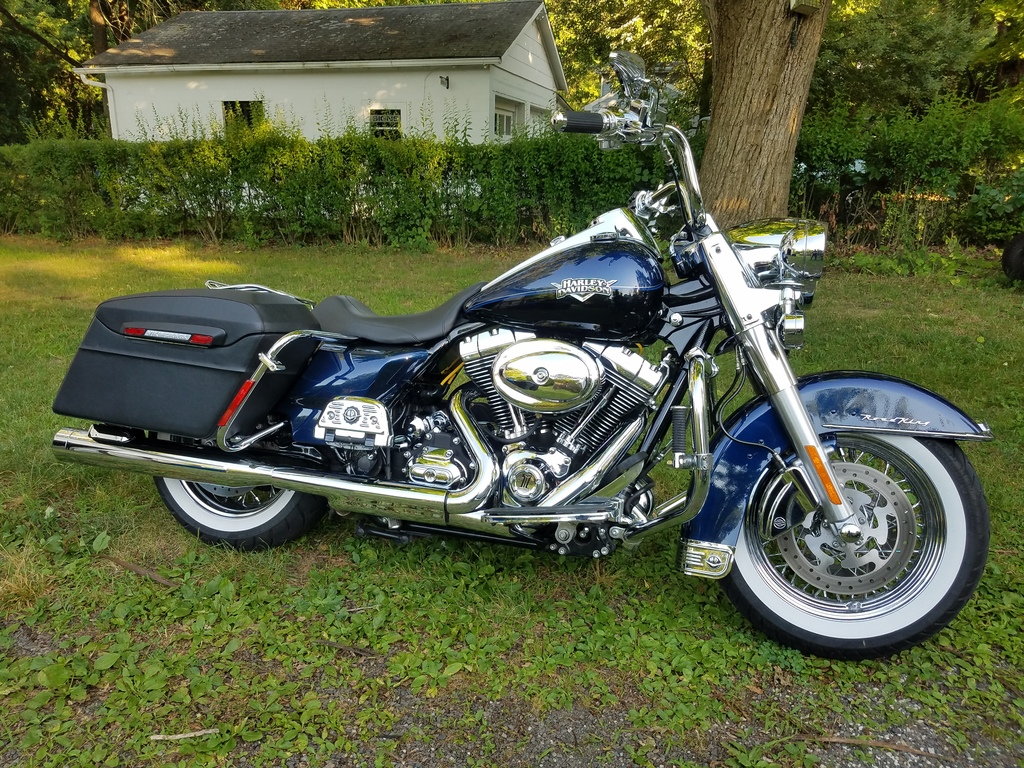 road king with hard bags