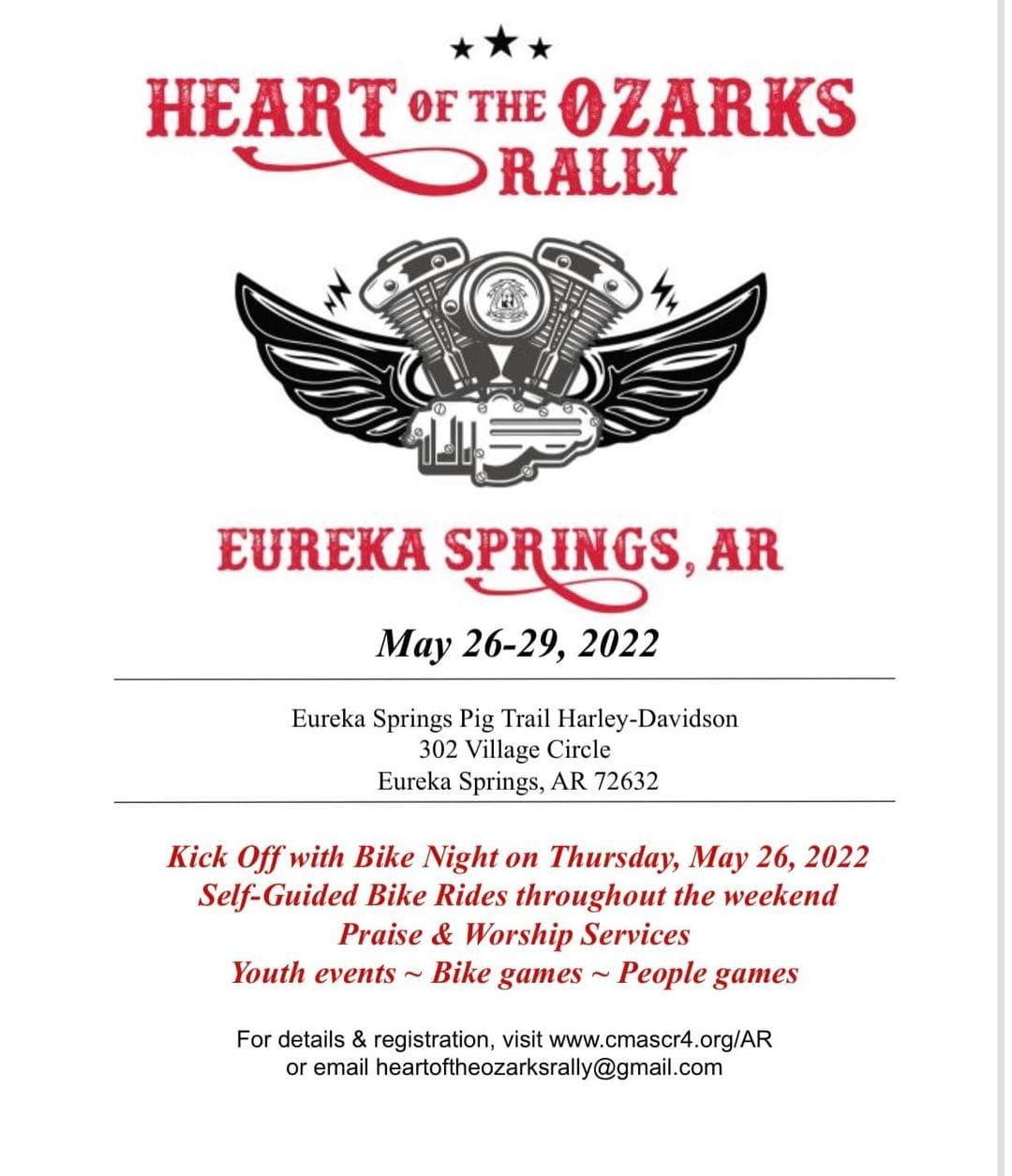Eureka Springs Rally CMA this weekend Harley Davidson Forums