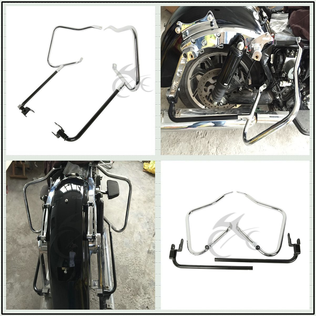 HarleyDavidson Chrome Rear Saddlebag Guards 90200787 Harley