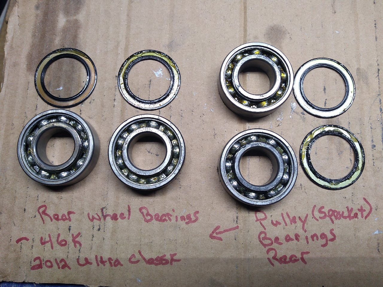 how to remove stuck rear wheel bearing 2012 Ultra (nonABS) Page 3