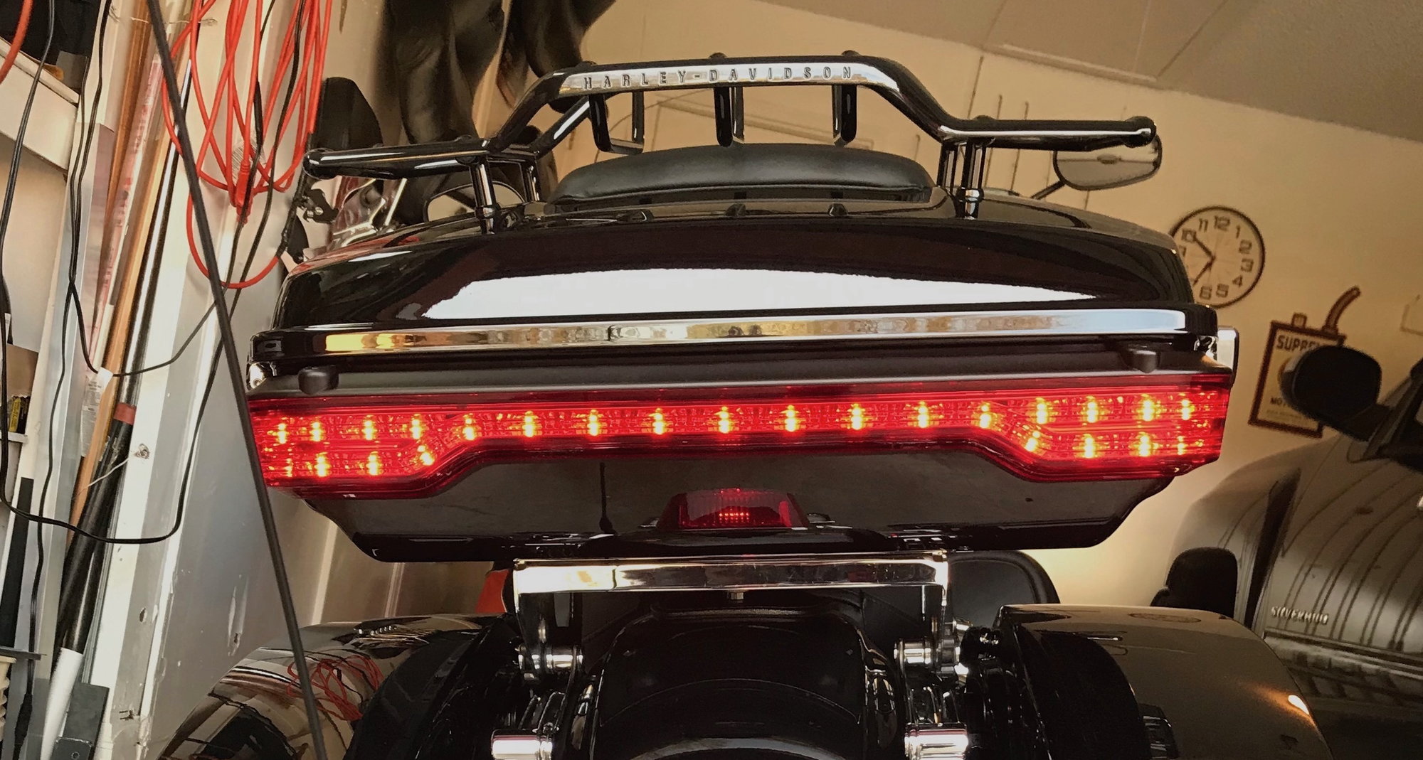 harley chopped tour pack lights