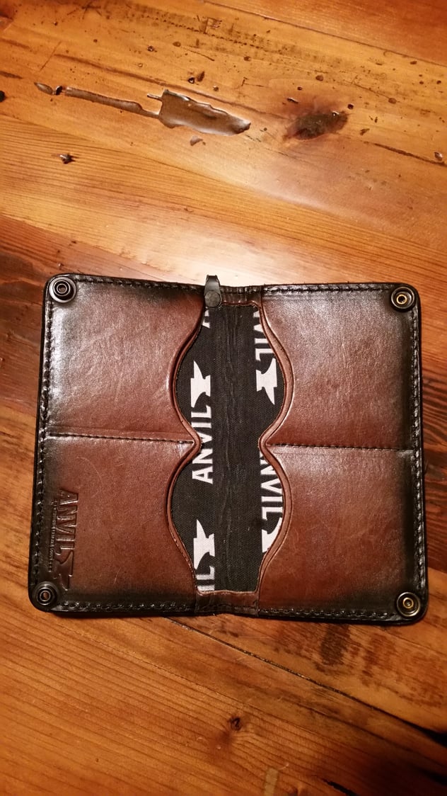 Anvil Customs long leather chain wallet - 6 pocket - $75 shipped - Harley Davidson Forums