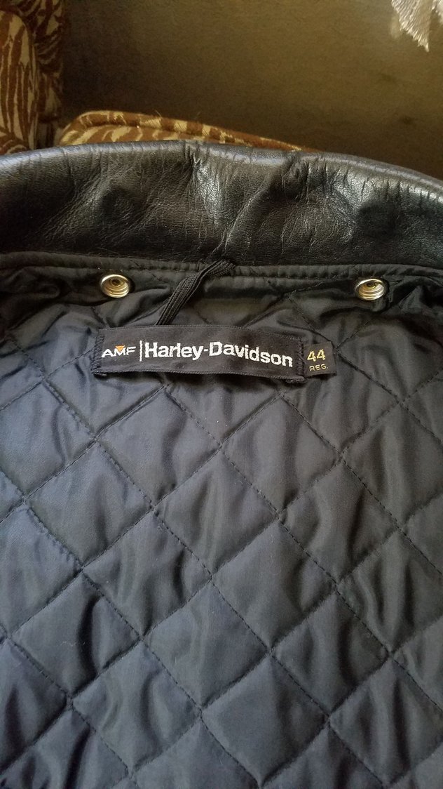 amf harley davidson leather jacket
