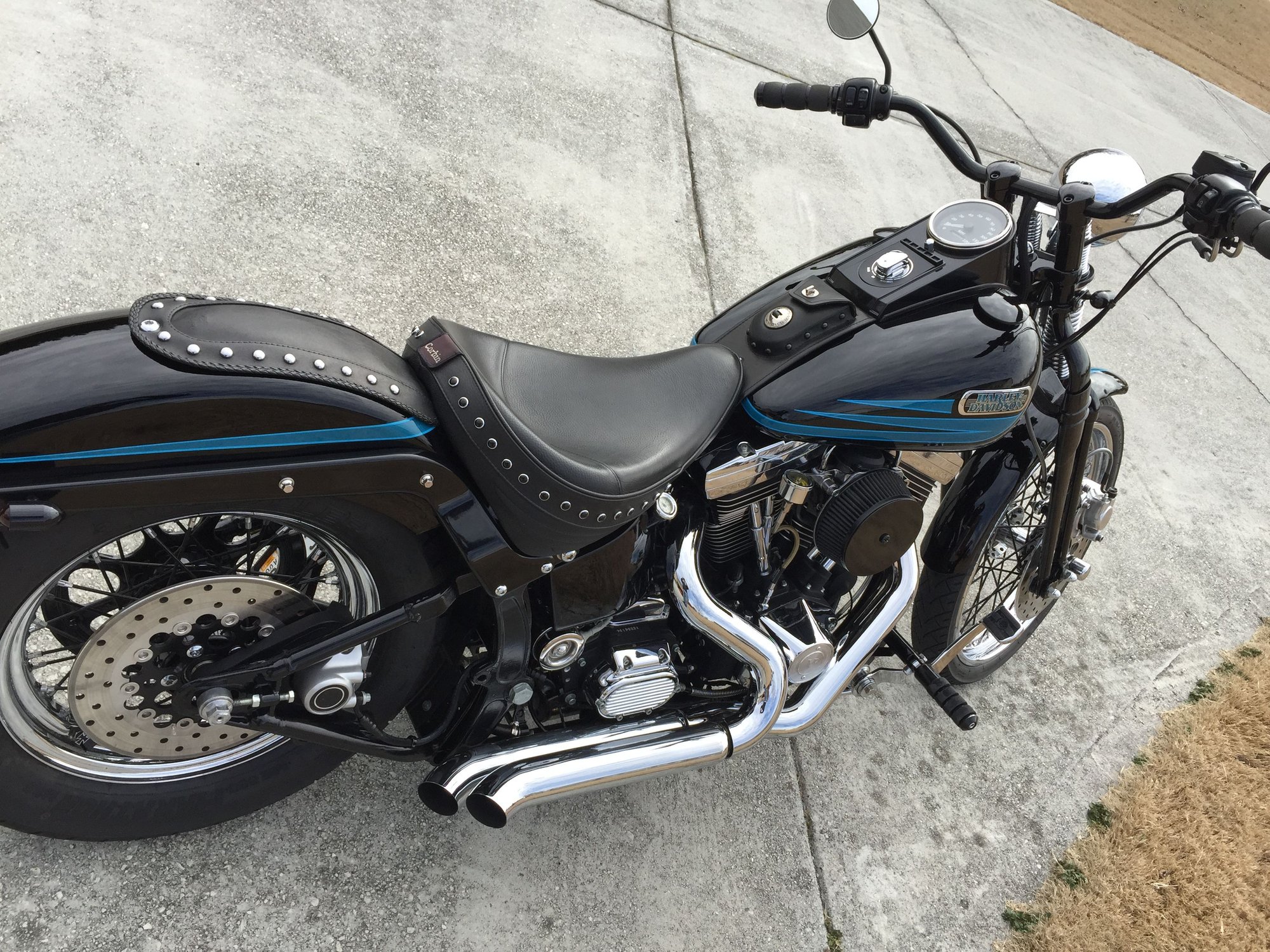 softail springer handlebars