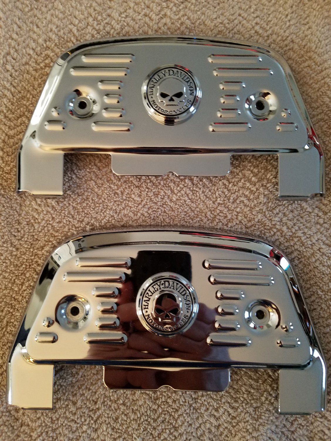 Willie G Skull Pass Footboard Covers. MINT Harley Davidson Forums