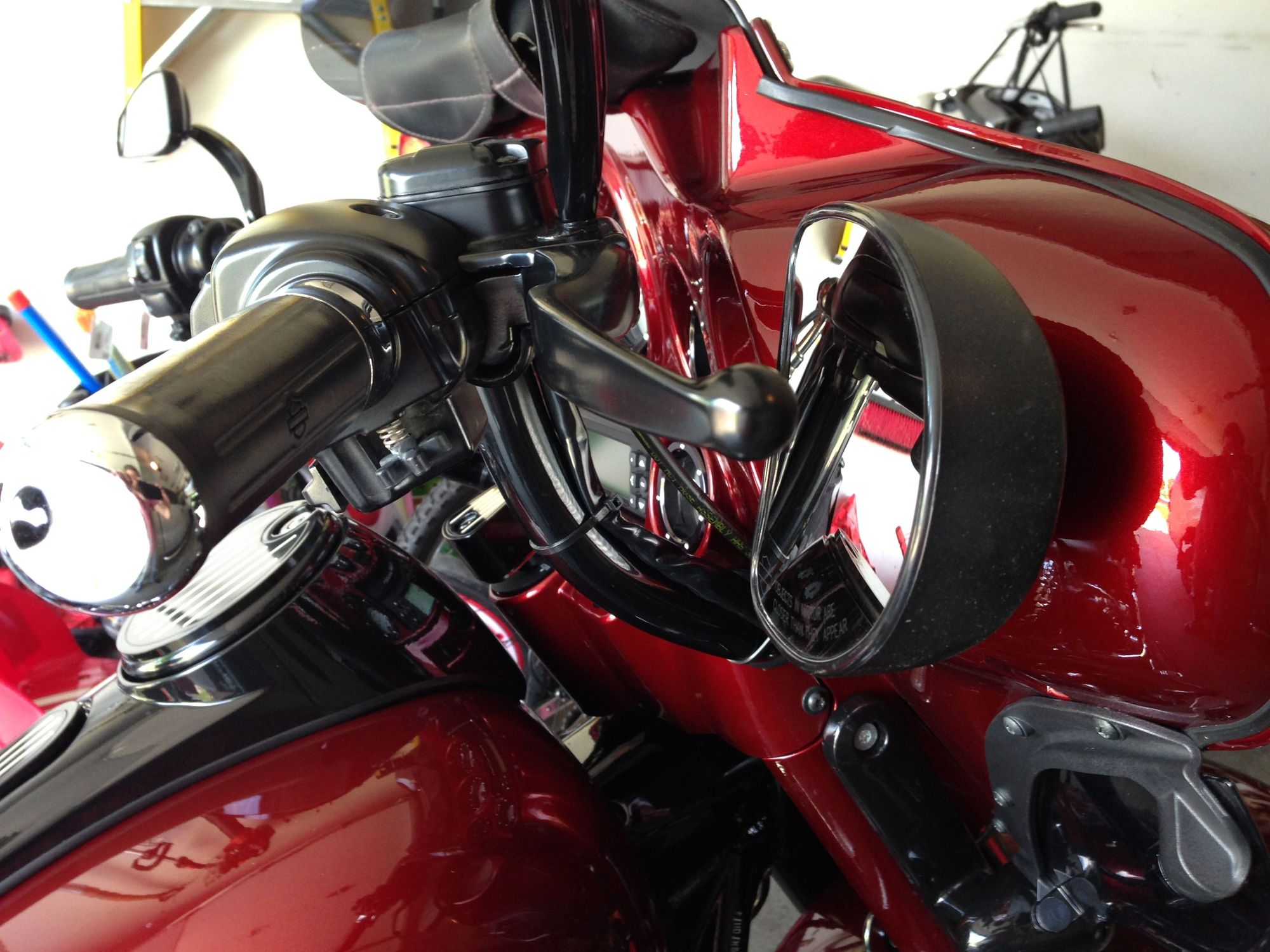 Batwing Mirror Hole Filler Idea Guitarist Harley Davidson Forums