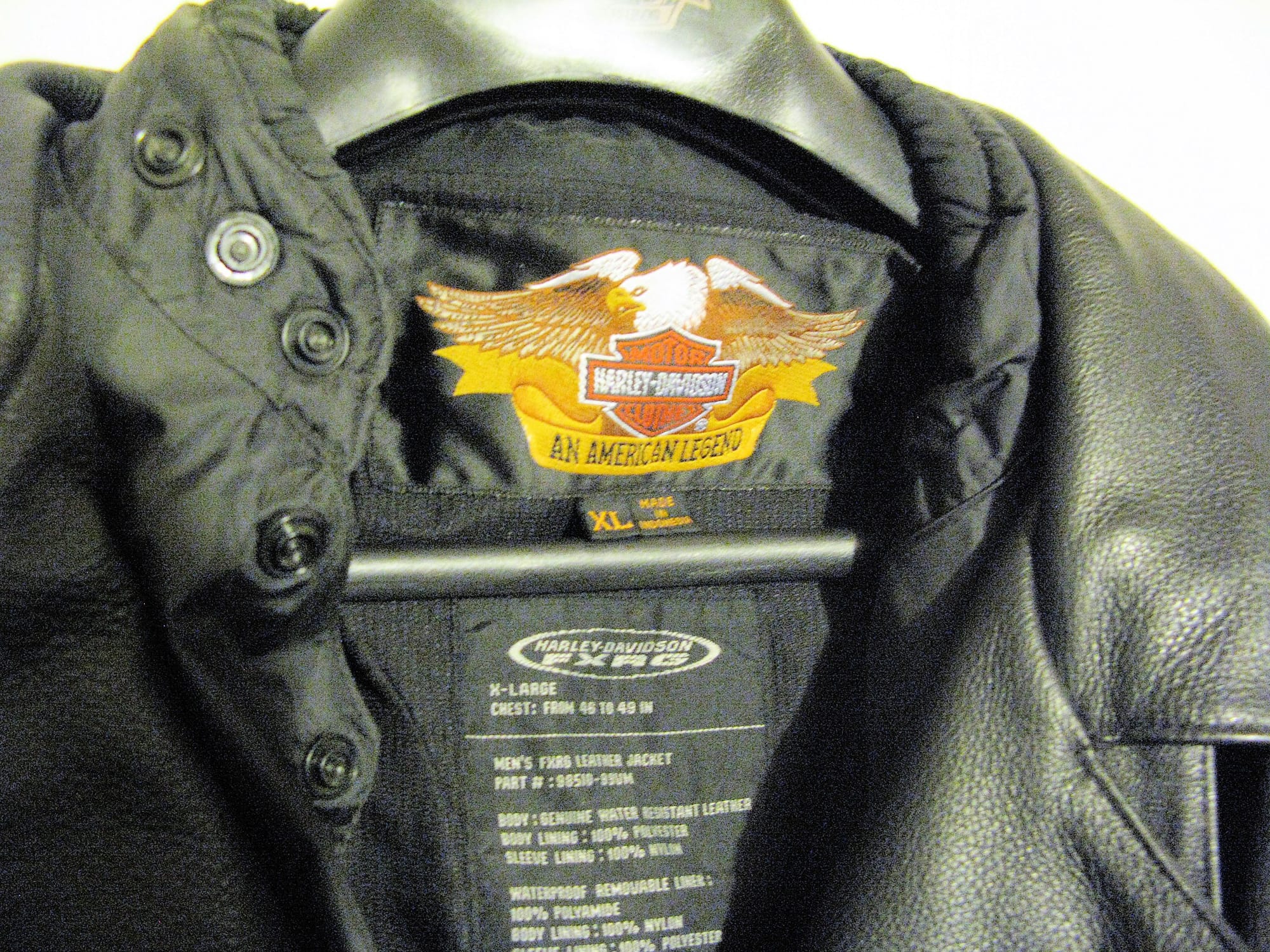 Fxrg Leather Jacket XL - Harley Davidson Forums