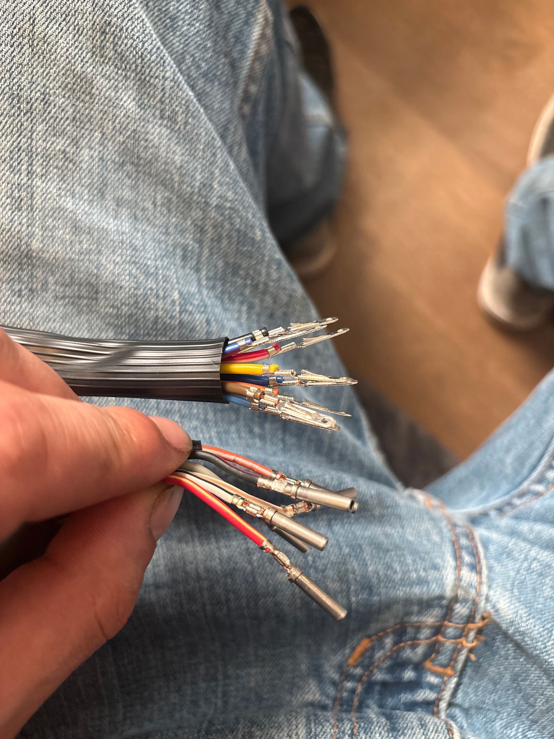 These are the wires from old and new