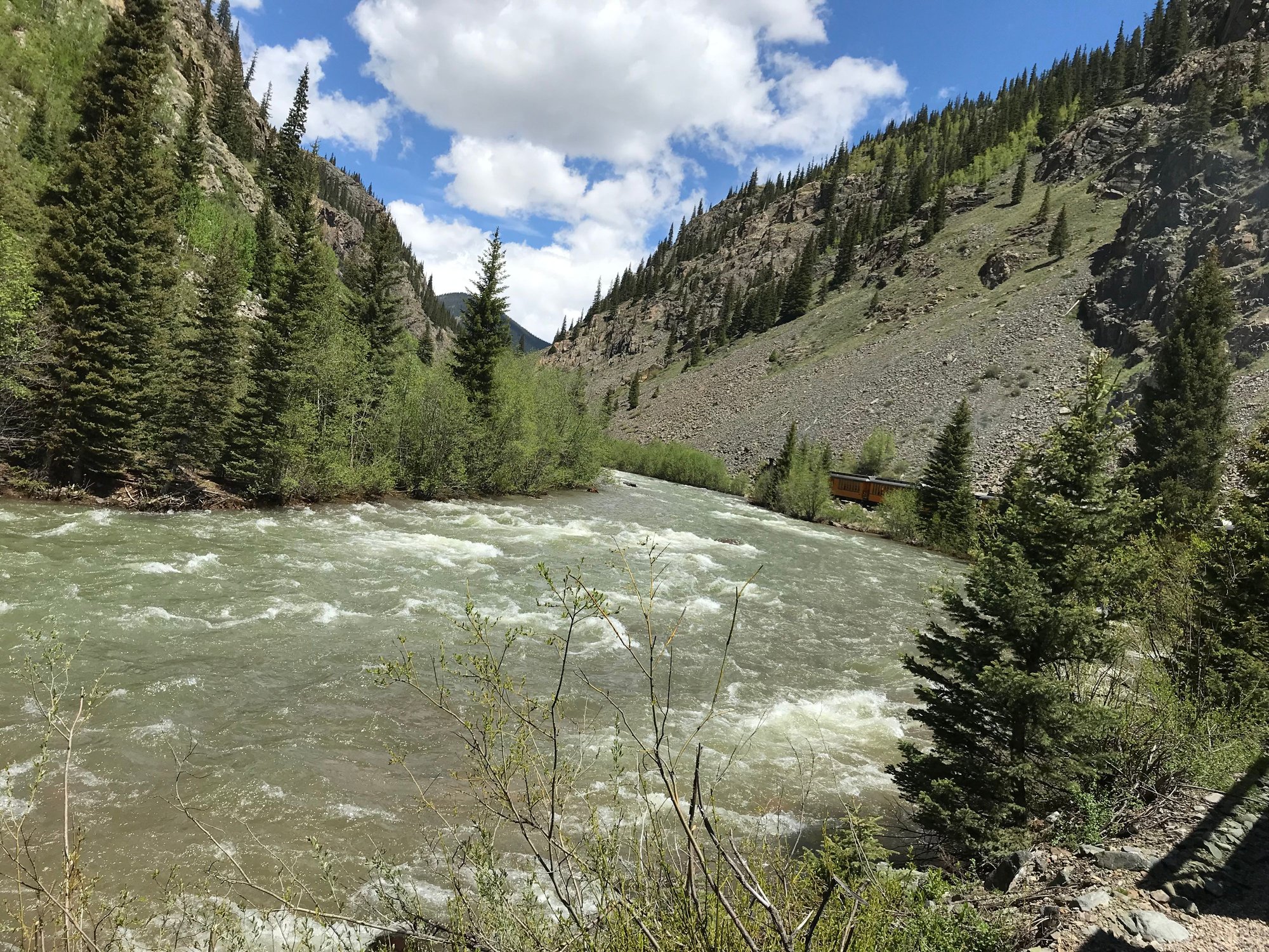 On the train to Silverton