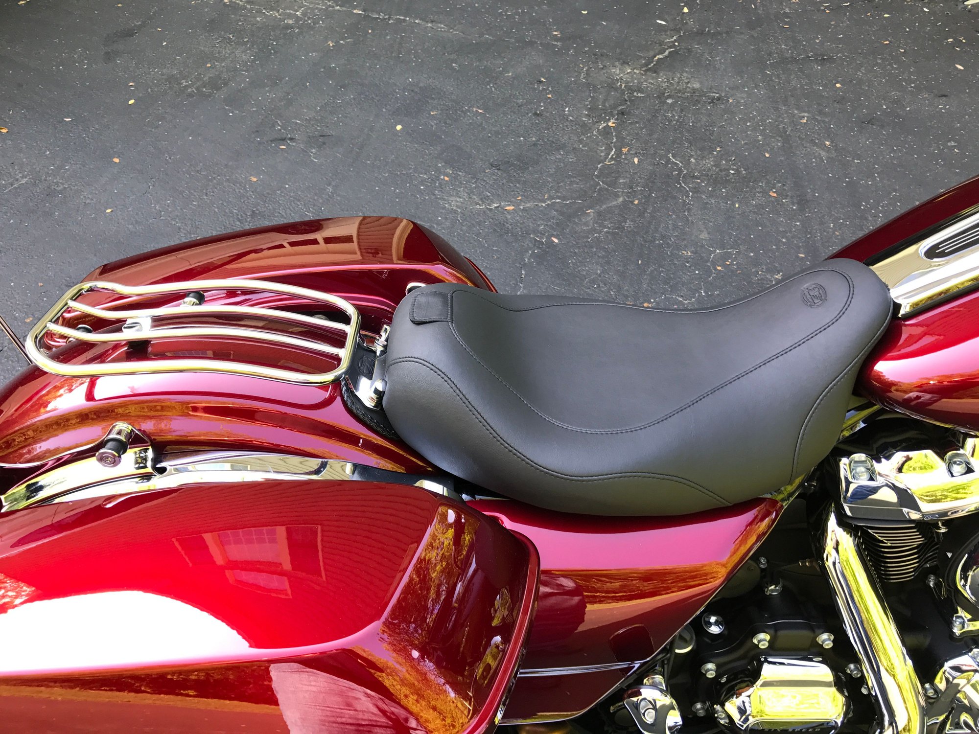Motherwell Solo Luggage Rack for late model Touring Harley Davidson