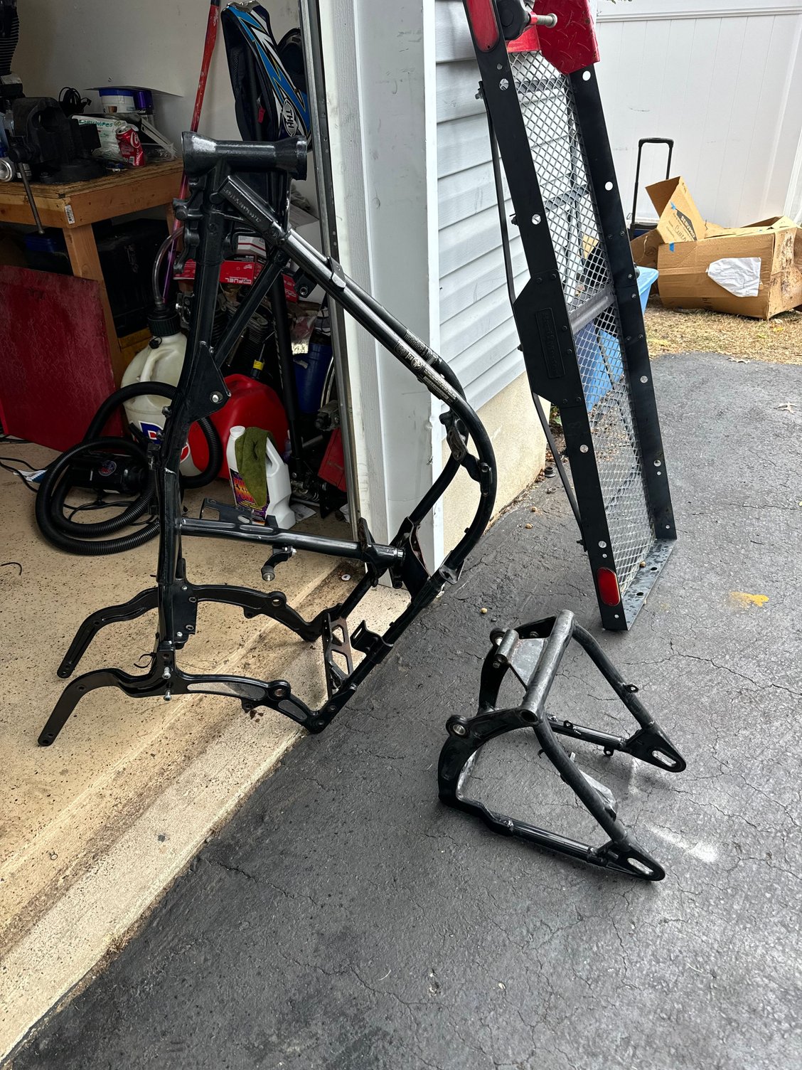 Disassembled down to the frame and headed for the powder coater 