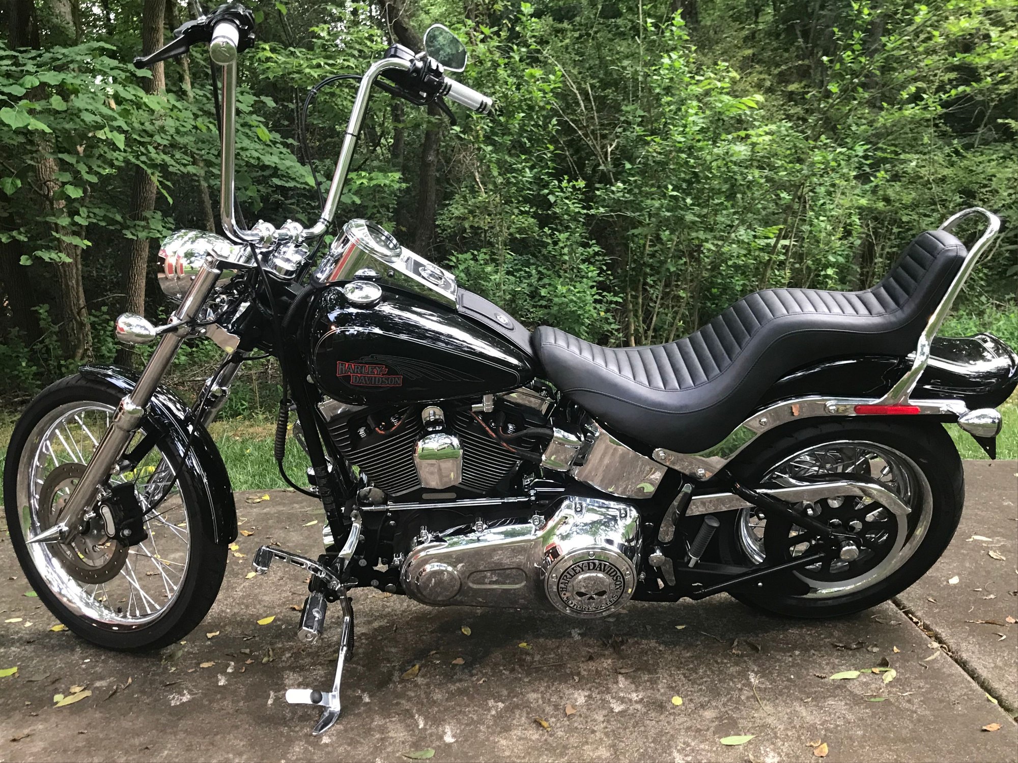 HD King and Queen Retro Seat w Mean City Upgrade Harley Davidson Forums