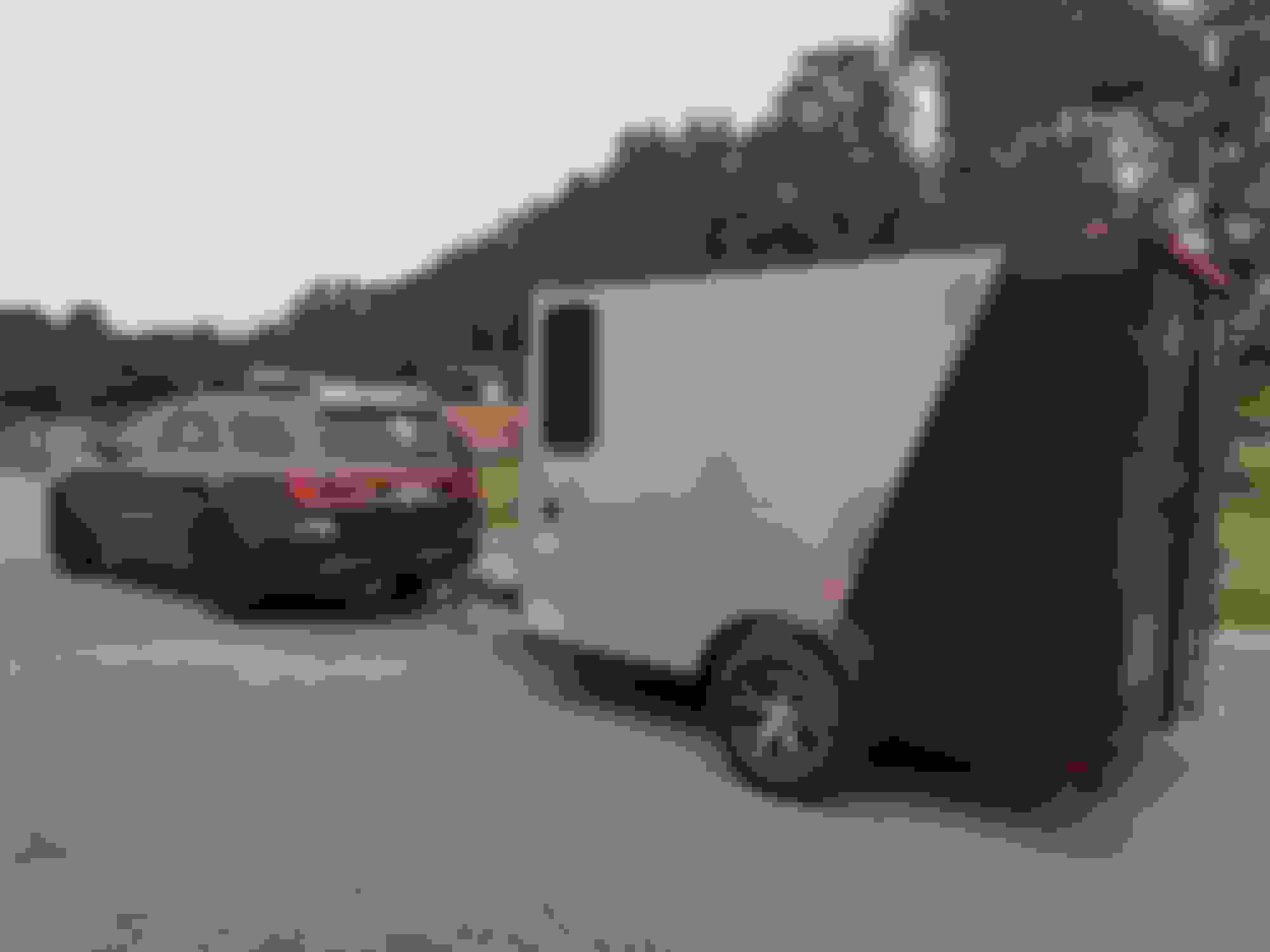 Toy Hauler mini RV for small SUV, solar powered Harley Davidson Forums