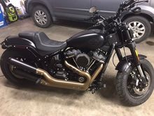 Installed Cobra El Diablo slip one and LA Choppers plain air cleaner. Storming tonight so no test ride, dang it.