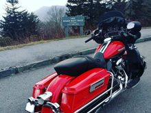 second favorite photo op. Rough Butt Bald. note the temporary un-lit tag mount. used zip ties and some tape on the back of the tag to keep it from scratching the chrome on my bag rails.