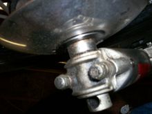 Right front wheel bottom.