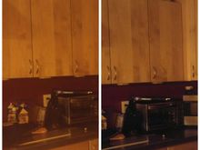 Tried to show how they illuminate a space but it didn't turn out great.  The 3W is on the left and is quite a bit brighter in the room in real life.