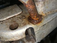 Upon closer inspection it kinda looks like mashed down into the hole too where that ring is kinda bent :(