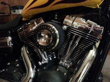 Turned out really nice. It's going to be in the upper 50's tomorrow, my best friend since childhood (I'm 48) is upgrading from a Suzuki to a Road King tomorrow.  There will be some riding done. 
Anybody know where I can borrow a Suzuki to ride?  I want him to know how it feels! Lol!