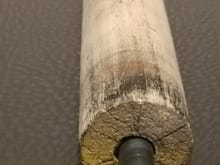Drilled out dowel rod as a guide