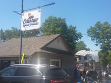 Halfway point pit stop at the Colchester Bar and Grill.