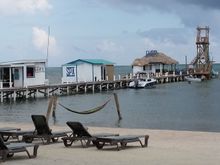 One of the many piers on the island.