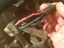 wires and connector to the rear