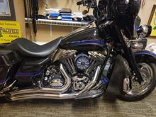 2007 Street Glide. Started life with Black Pearl paint and is now Midnight Pearl.
