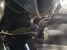 Side View of front Camera.  Hope it is far enough forward so image is not washed out by headlight.