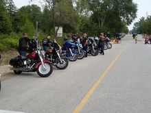They estimated about 700 bikes showed, Good count for the first year.