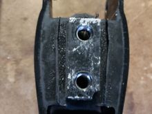 Old rear motor mount. 