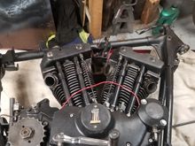 Saw this on you tube, layed the frame over the motor.