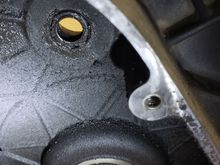 Is this the side where I can get the starter lip seal out?