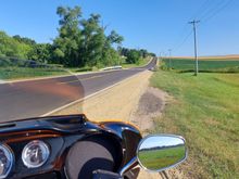 I passed a freshly paved county road, so I turned around and enjoyed the 10 miles of fresh empty road. 