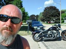 Did a bit of yard work today, decided to reward myself with a ride to dinner. I was solo as the wife was out the ladies.