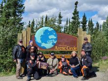 6 Harleys ridden to the Artic Circle